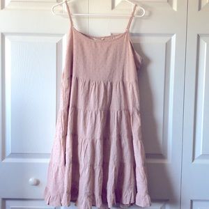 Sim & Sam Cotton Pale Blush Sun Dress Swim Beach Cover Up Sz M